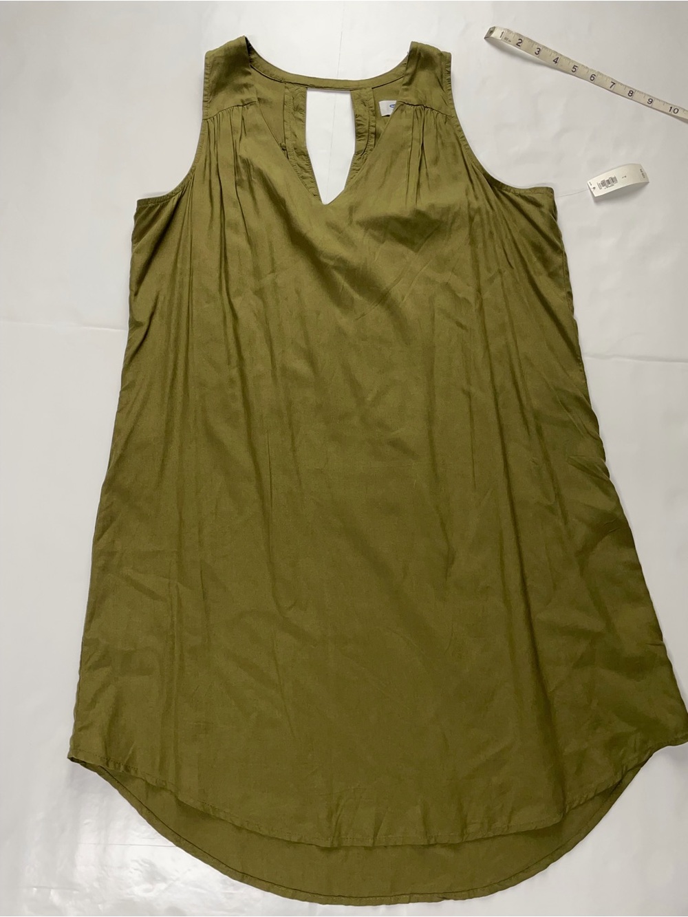 Old Navy Olive Keyhole Shift Dress